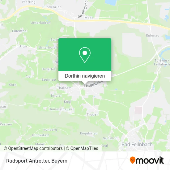 Radsport Antretter Karte