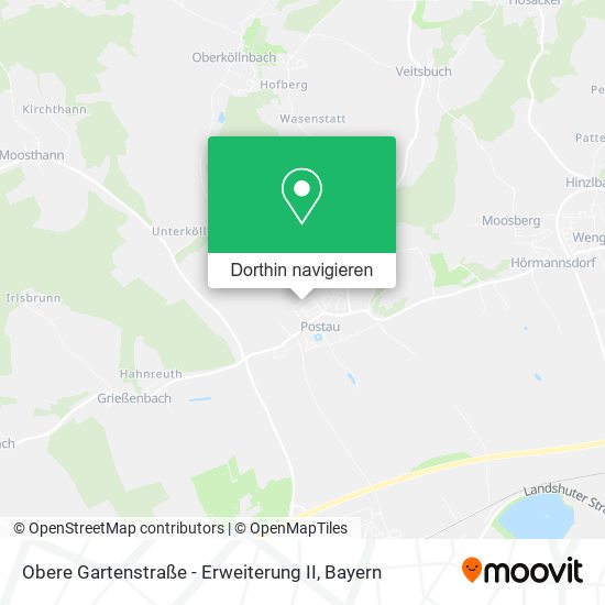 Obere Gartenstraße - Erweiterung II Karte