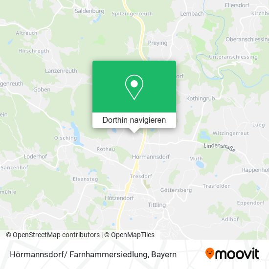 Hörmannsdorf/ Farnhammersiedlung Karte