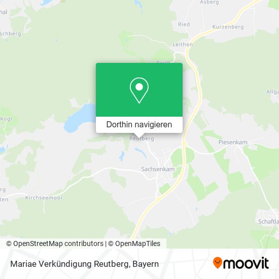 Mariae Verkündigung Reutberg Karte