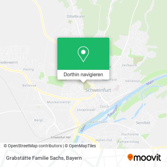Grabstätte Familie Sachs Karte