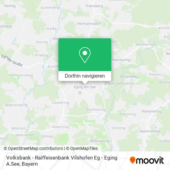 Volksbank - Raiffeisenbank Vilshofen Eg - Eging A.See Karte