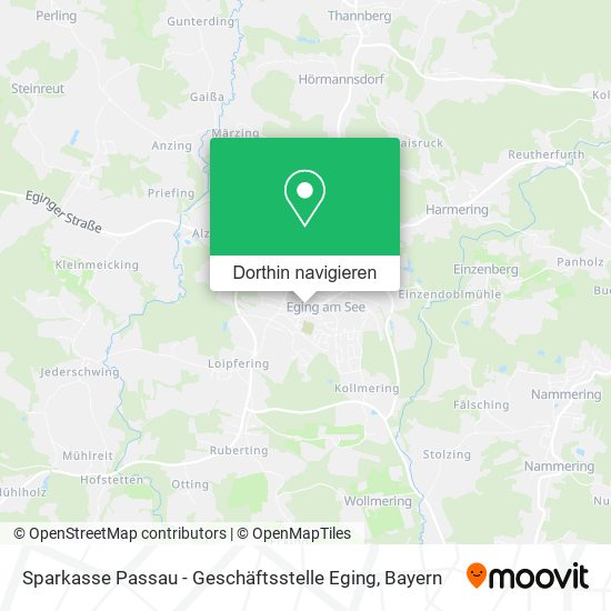 Sparkasse Passau - Geschäftsstelle Eging Karte