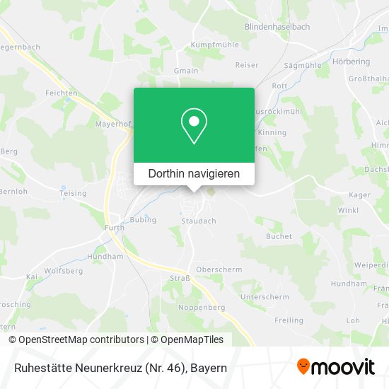 Ruhestätte Neunerkreuz (Nr. 46) Karte