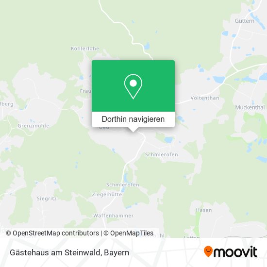 Gästehaus am Steinwald Karte