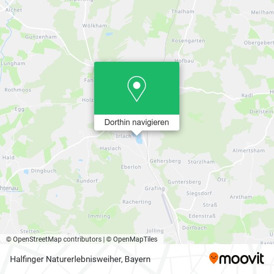 Halfinger Naturerlebnisweiher Karte