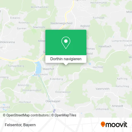 Felsentor Karte