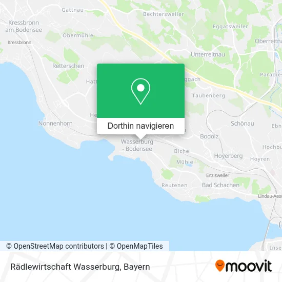 Rädlewirtschaft Wasserburg Karte