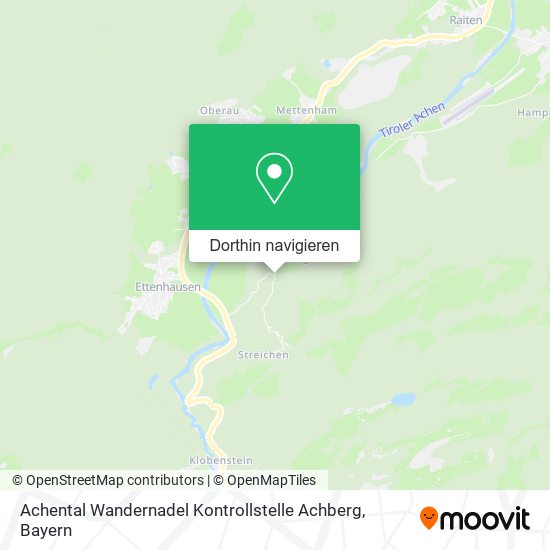 Achental Wandernadel Kontrollstelle Achberg Karte