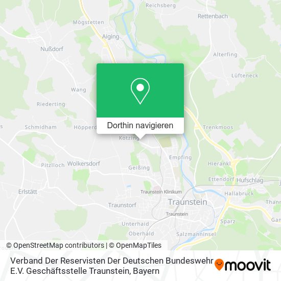 Verband Der Reservisten Der Deutschen Bundeswehr E.V. Geschäftsstelle Traunstein Karte