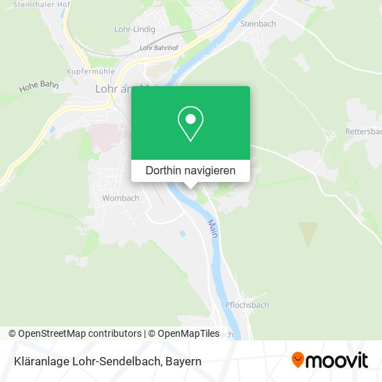 Kläranlage Lohr-Sendelbach Karte