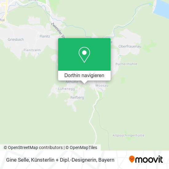 Gine Selle, Künsterlin + Dipl.-Designerin Karte