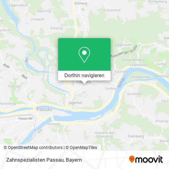 Zahnspezialisten Passau Karte