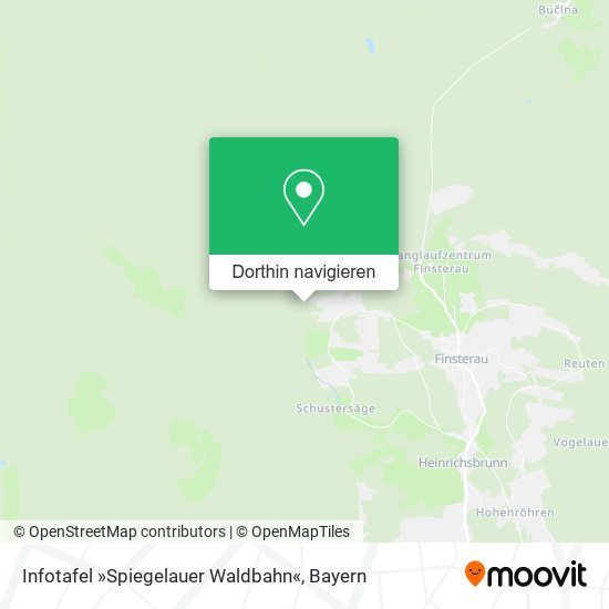 Infotafel »Spiegelauer Waldbahn« Karte