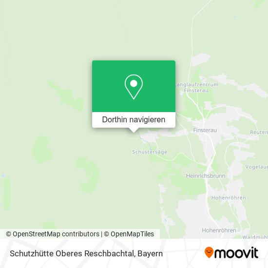 Schutzhütte Oberes Reschbachtal Karte