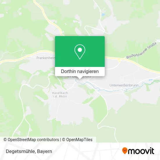Degetsmühle Karte