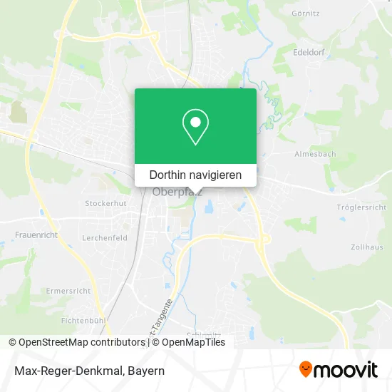 Max-Reger-Denkmal Karte