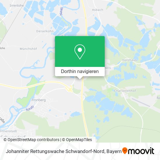Johanniter Rettungswache Schwandorf-Nord Karte