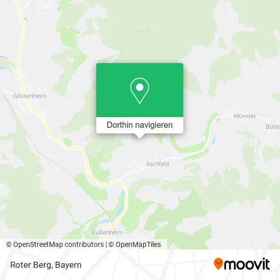 Roter Berg Karte