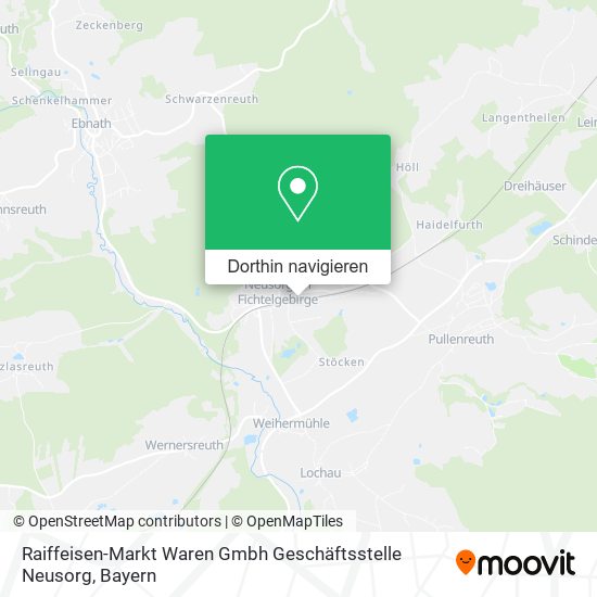 Raiffeisen-Markt Waren Gmbh Geschäftsstelle Neusorg Karte