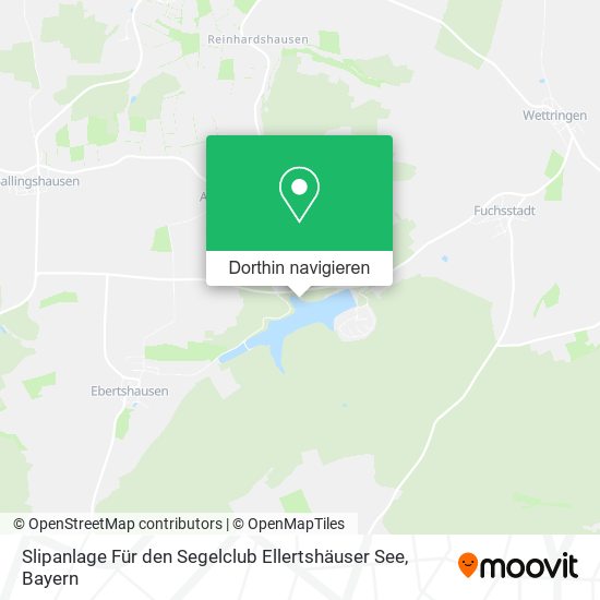 Slipanlage Für den Segelclub Ellertshäuser See Karte