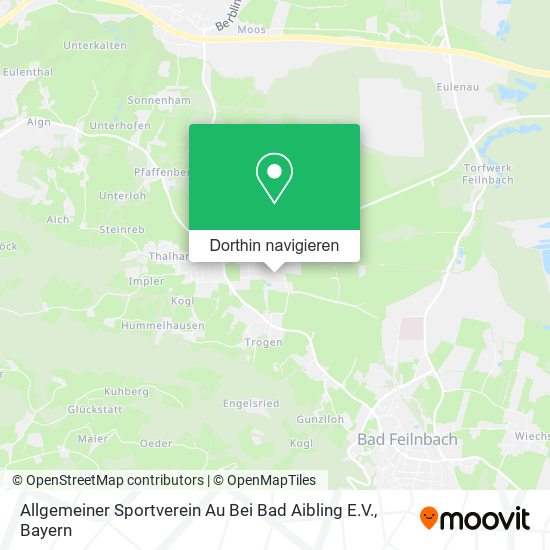 Allgemeiner Sportverein Au Bei Bad Aibling E.V. Karte