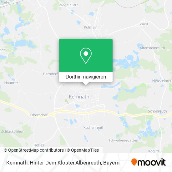 Kemnath, Hinter Dem Kloster,Albenreuth Karte