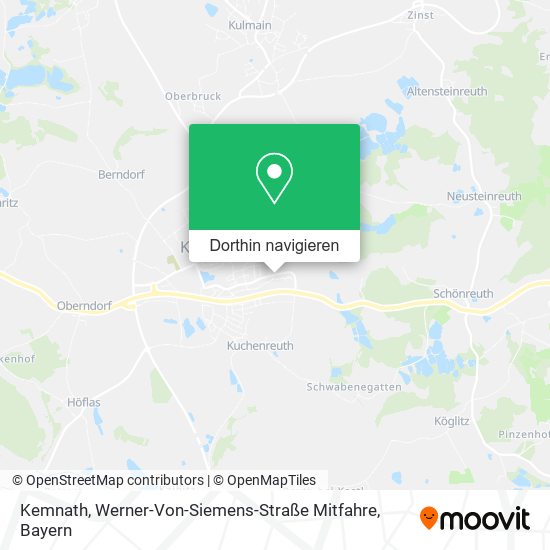 Kemnath, Werner-Von-Siemens-Straße Mitfahre Karte