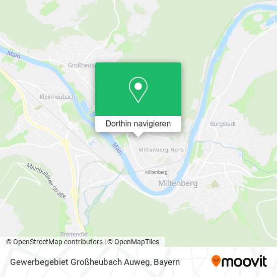 Gewerbegebiet Großheubach Auweg Karte