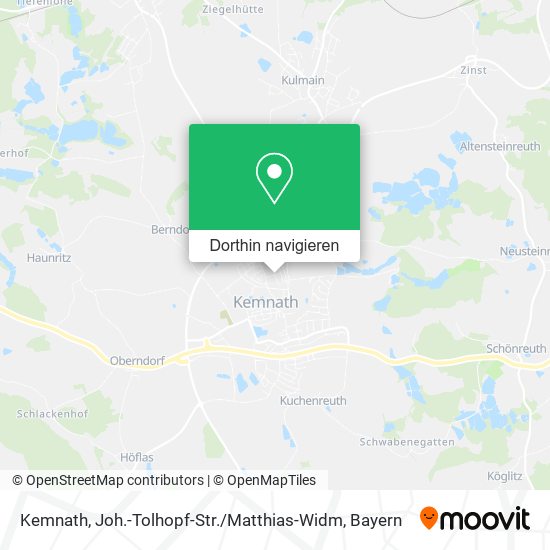 Kemnath, Joh.-Tolhopf-Str. / Matthias-Widm Karte