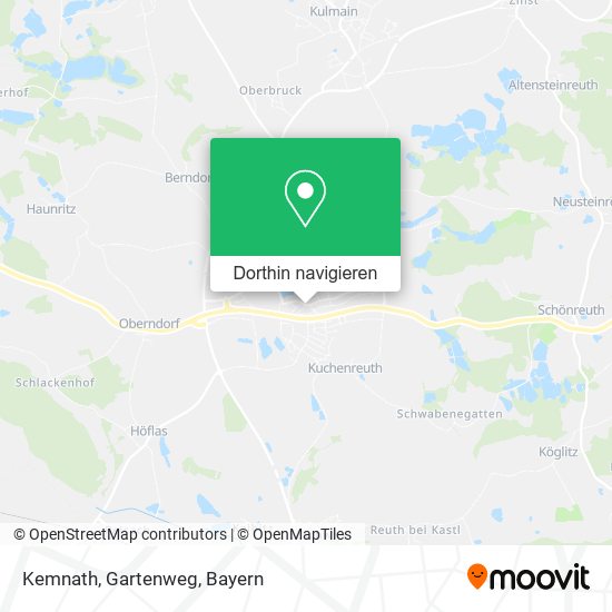 Kemnath, Gartenweg Karte
