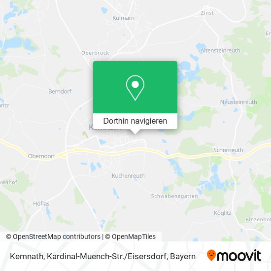 Kemnath, Kardinal-Muench-Str. / Eisersdorf Karte