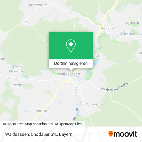 Waldsassen, Chodauer Str. Karte