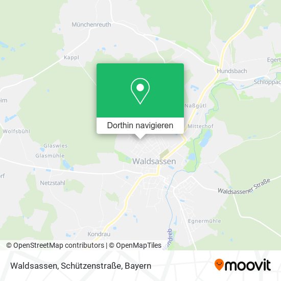 Waldsassen, Schützenstraße Karte
