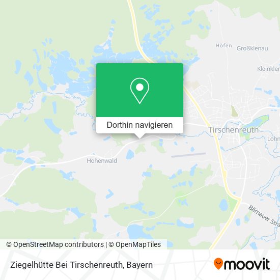 Ziegelhütte Bei Tirschenreuth Karte