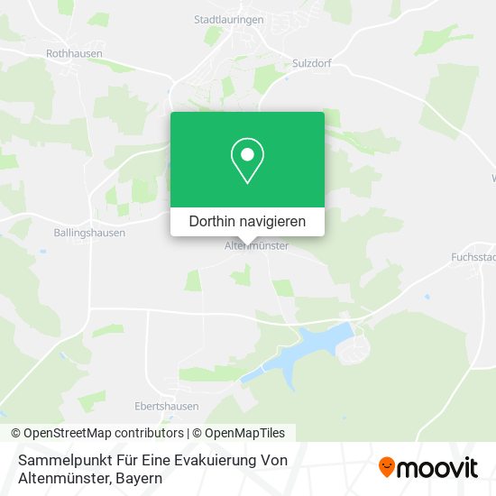 Sammelpunkt Für Eine Evakuierung Von Altenmünster Karte