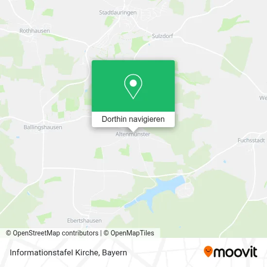 Informationstafel Kirche Karte