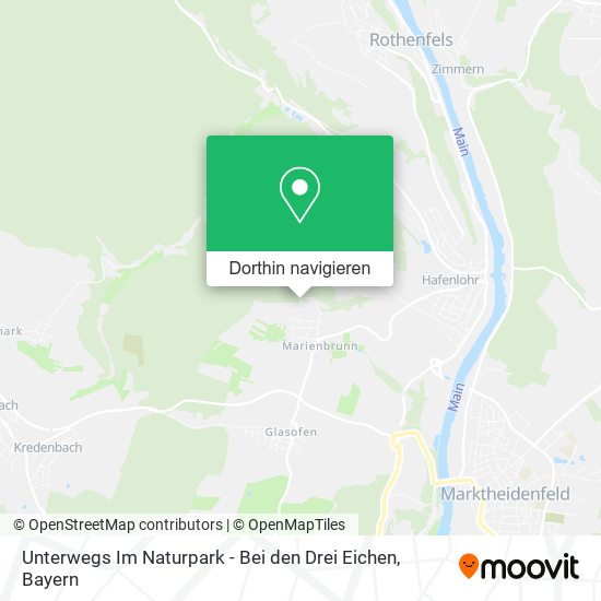 Unterwegs Im Naturpark - Bei den Drei Eichen Karte