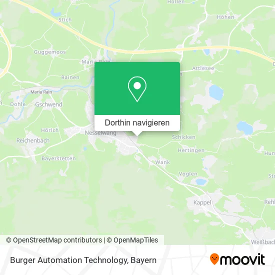 Burger Automation Technology Karte