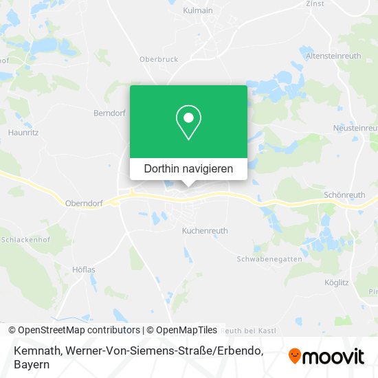 Kemnath, Werner-Von-Siemens-Straße / Erbendo Karte