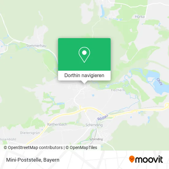 Mini-Poststelle Karte