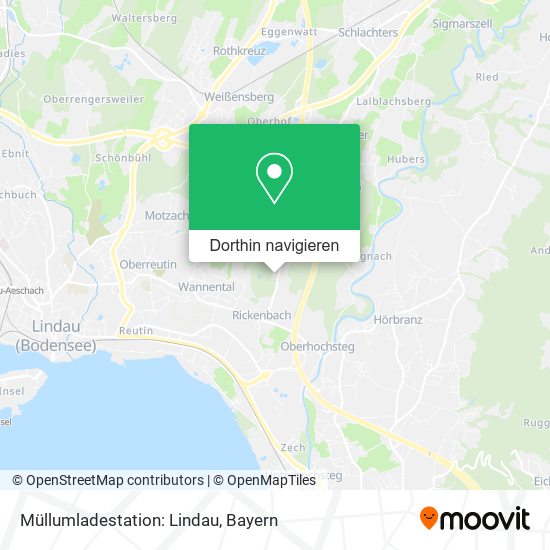 Müllumladestation: Lindau Karte