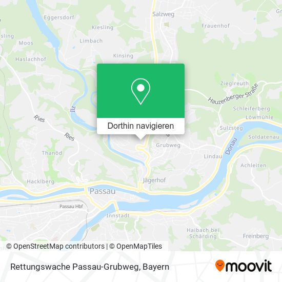 Rettungswache Passau-Grubweg Karte