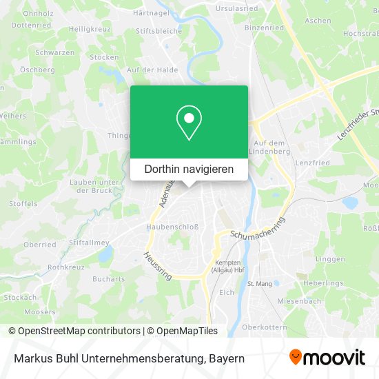 Markus Buhl Unternehmensberatung Karte