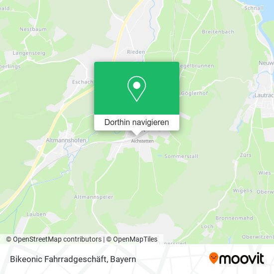 Bikeonic Fahrradgeschäft Karte