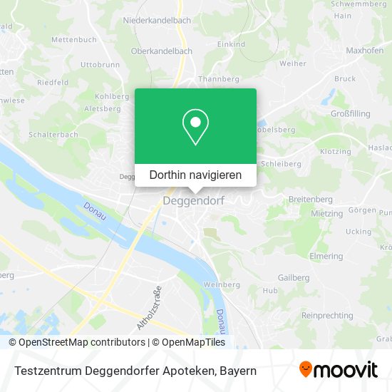 Testzentrum Deggendorfer Apoteken Karte