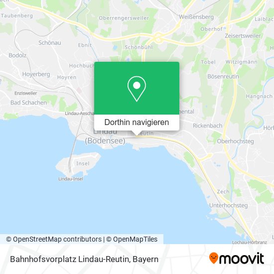 Bahnhofsvorplatz Lindau-Reutin Karte