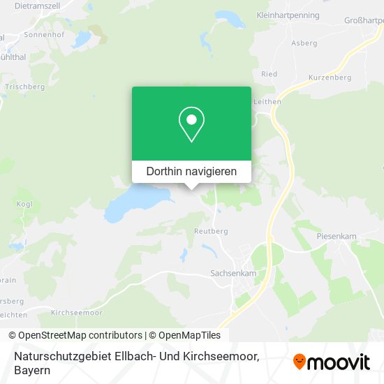 Naturschutzgebiet Ellbach- Und Kirchseemoor Karte