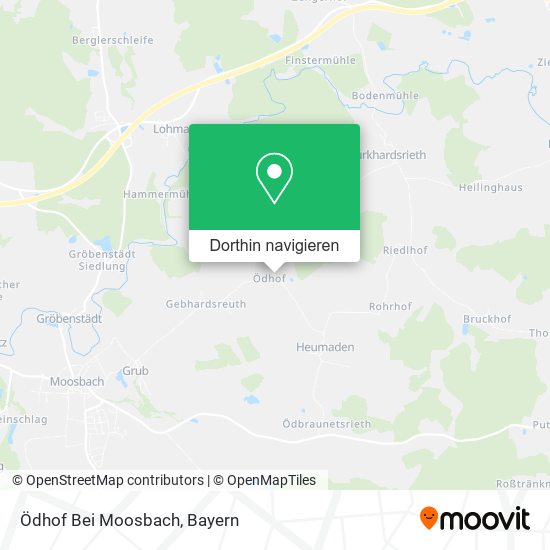 Ödhof Bei Moosbach Karte