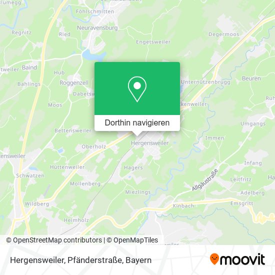 Hergensweiler, Pfänderstraße Karte